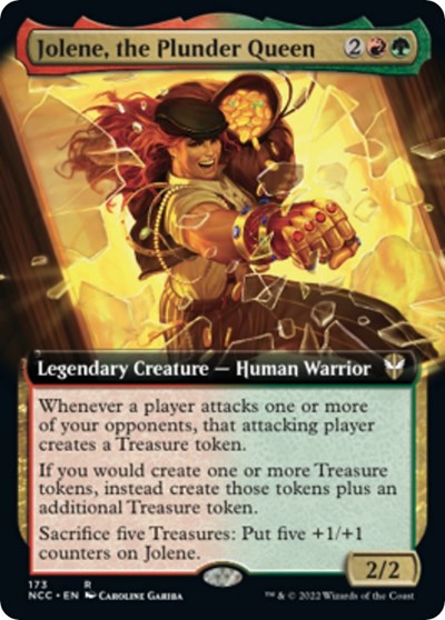 Jolene, the Plunder Queen (Extended Art) (Commander: Streets of New Capenna) Light Play