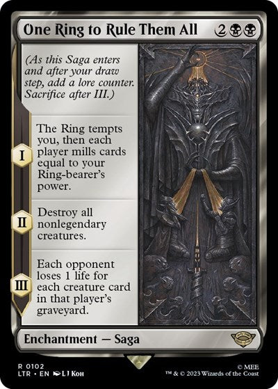 One Ring to Rule Them All (Universes Beyond: The Lord of the Rings: Tales of Middle-earth) Light Play Foil