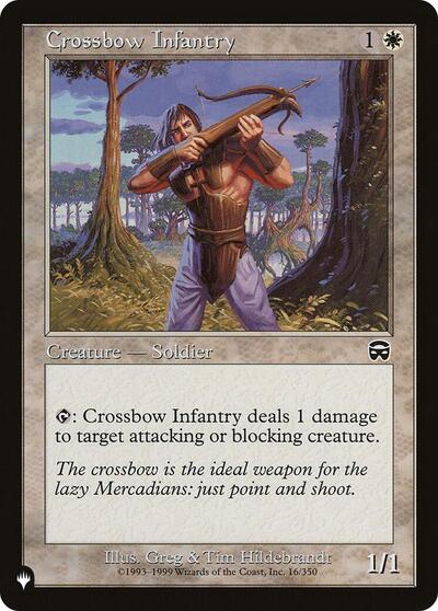 Crossbow Infantry (The List) Near Mint