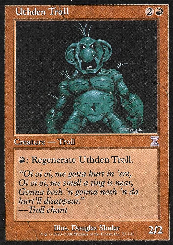 Uthden Troll (Time Spiral Time Shifted) Medium Play Foil