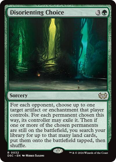 Disorienting Choice (Commander: Duskmourn: House of Horror) Light Play