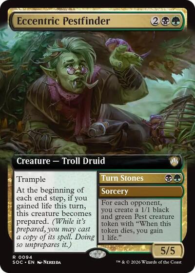 Eccentric Pestfinder (Extended Art) (Commander: Secrets of Strixhaven) Near Mint