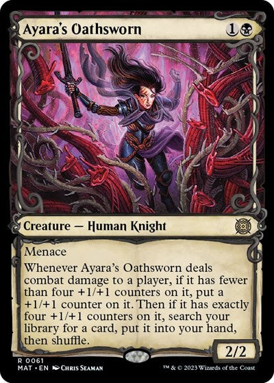 Ayara's Oathsworn (Showcase) (March of the Machine: The Aftermath) Light Play