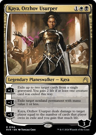 Kaya, Orzhov Usurper (Ravnica Remastered) Medium Play Foil