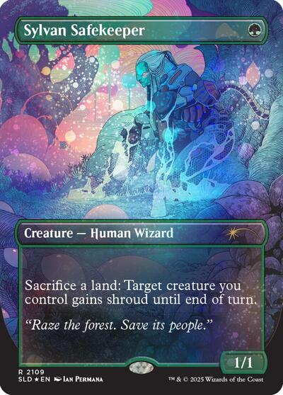 Sylvan Safekeeper (Galaxy Foil) (Secret Lair) Medium Play Foil