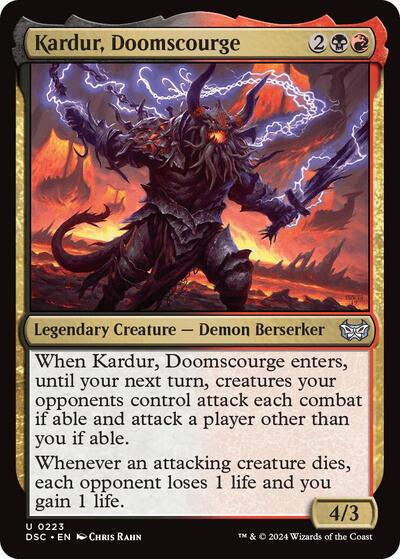 Kardur, Doomscourge (Commander: Duskmourn: House of Horror) Near Mint