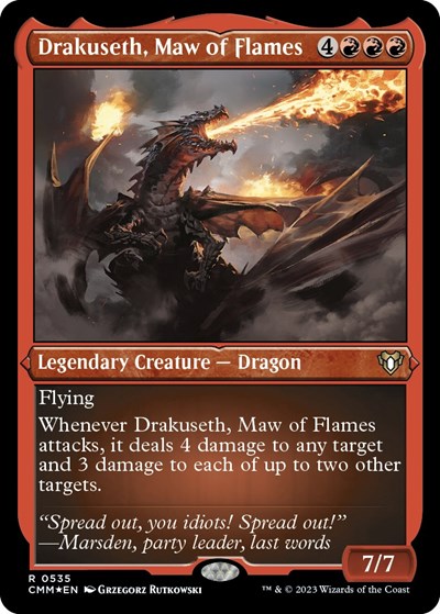 Drakuseth Maw of Flames Foil Etched|0|0|0.00