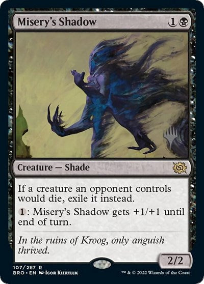 Misery's Shadow (Promo Pack: The Brothers War) Near Mint Foil