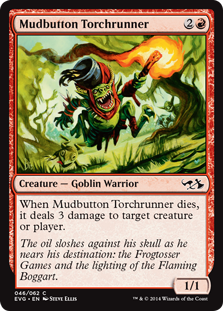 Mudbutton Torchrunner (Duel Decks Anthology: Elves vs Goblins) Light Play
