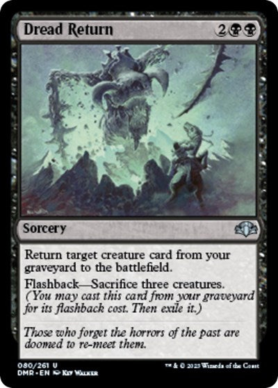 Dread Return (Dominaria Remastered) Light Play Foil