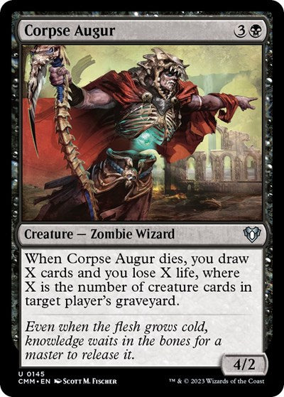 Corpse Augur (Commander Masters) Light Play Foil