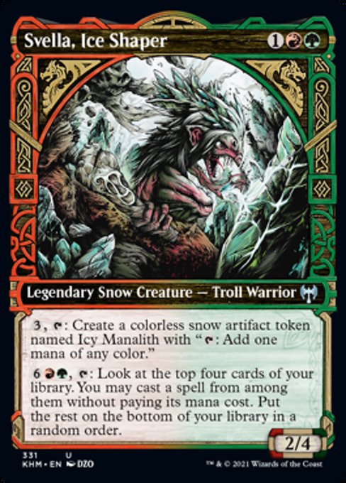 Svella, Ice Shaper (Showcase) (Kaldheim) Light Play Foil