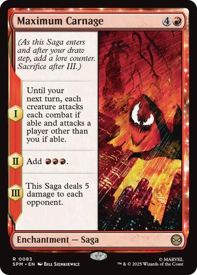 Maximum Carnage (Marvel's Spider-Man) Light Play Foil