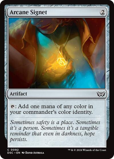 Arcane Signet (Commander: Duskmourn: House of Horror) Light Play
