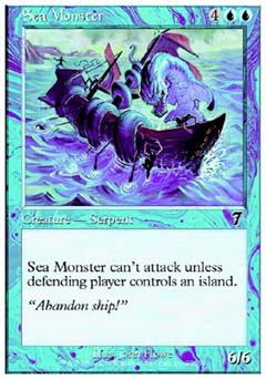 Sea Monster (7th Edition) Light Play