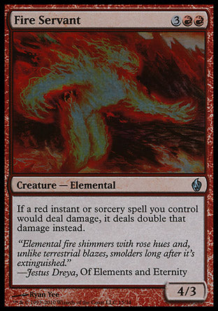 Fire Servant (Premium Deck Series: Fire and Lightning) Heavy Play Foil