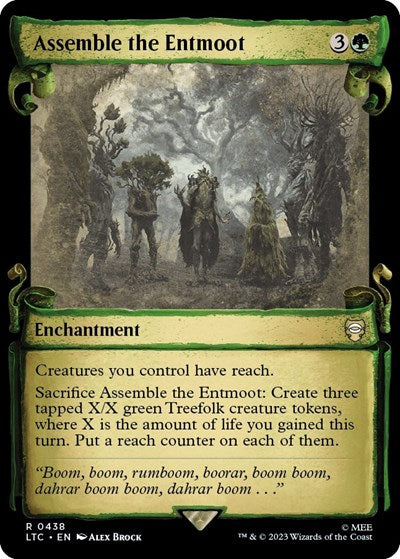 Assemble the Entmoot (Showcase Scrolls) (Commander: The Lord of the Rings: Tales of Middle-earth) Near Mint Foil