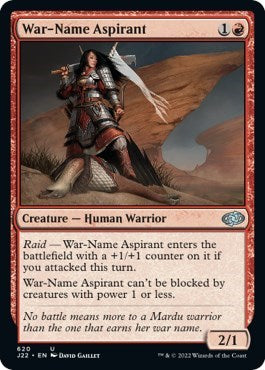 War-Name Aspirant (Jumpstart 2022) Medium Play