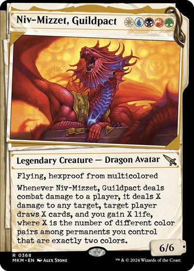 Niv-Mizzet, Guildpact (Showcase) (368) (Murders at Karlov Manor) Medium Play