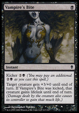 Vampire's Bite (Zendikar) Heavy Play Foil