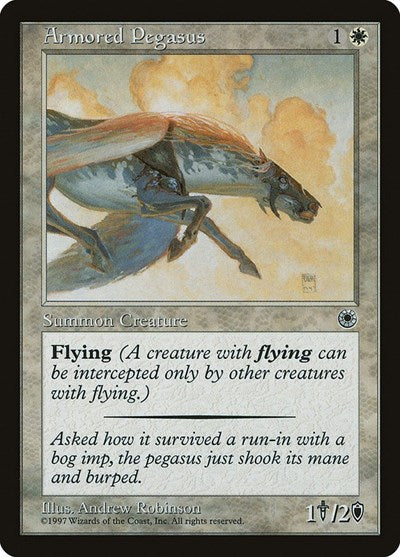 Armored Pegasus (Reminder Text) (Portal) Light Play