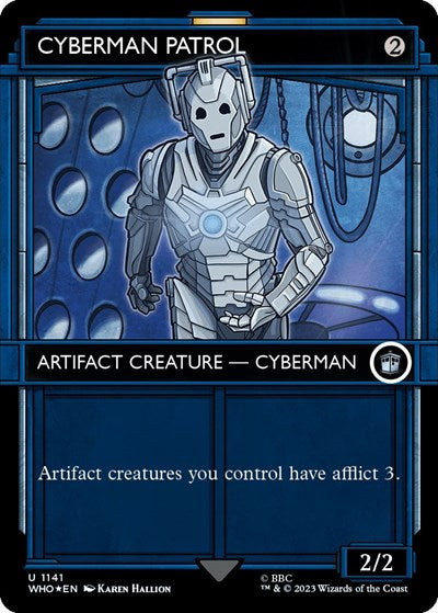 Cyberman Patrol (Showcase) (Surge Foil) (Universes Beyond: Doctor Who) Near Mint Foil