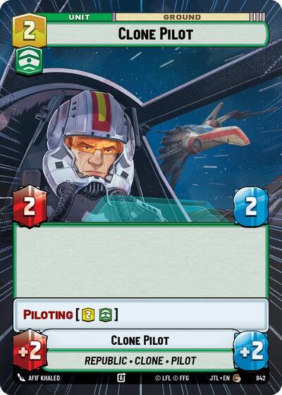 Clone Pilot (Hyperspace Foil) (Jump to Lightspeed) Near Mint Foil