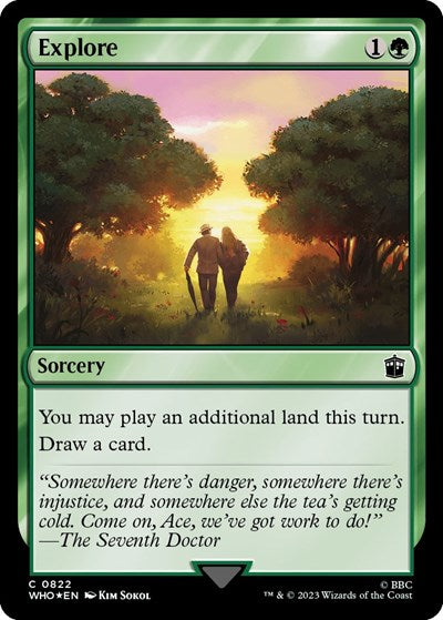 Explore (Surge Foil) (Universes Beyond: Doctor Who) Light Play Foil