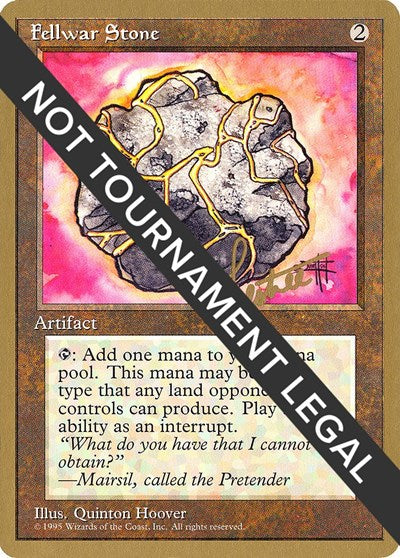 Fellwar Stone - 1996 Bertrand Lestree (4ED) (World Championship Decks) Near Mint