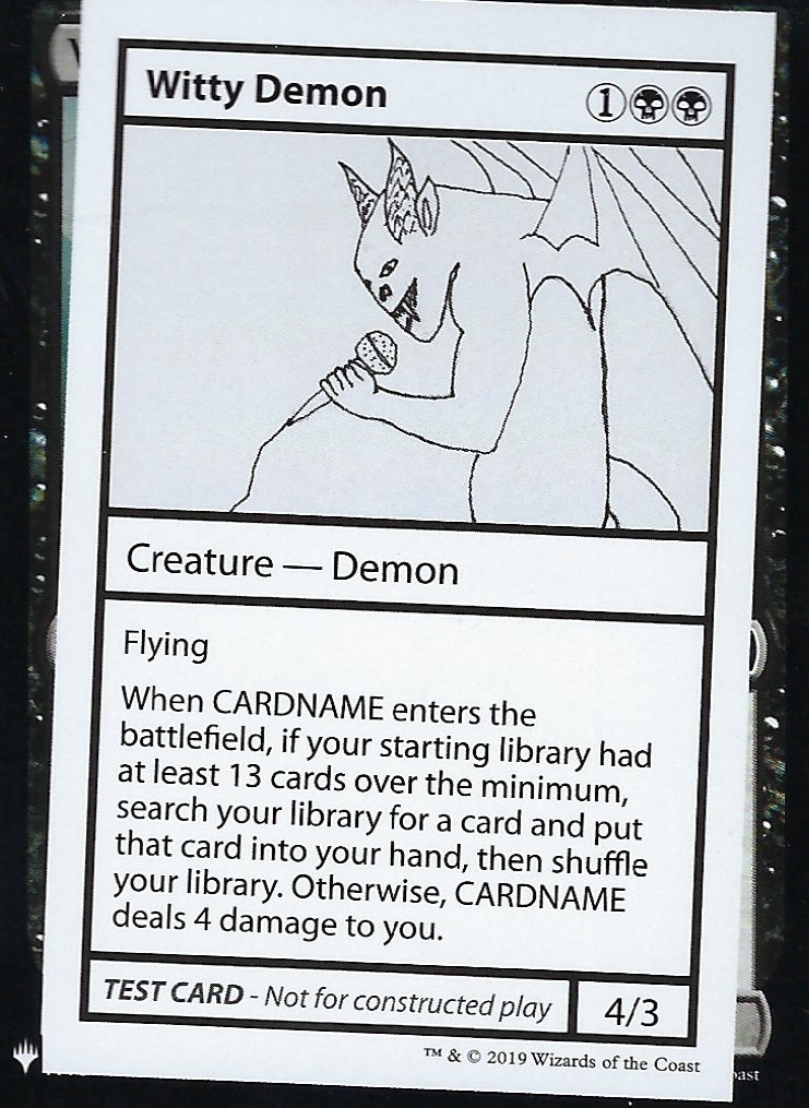 Witty Demon (Mystery Booster Test Print) Near Mint