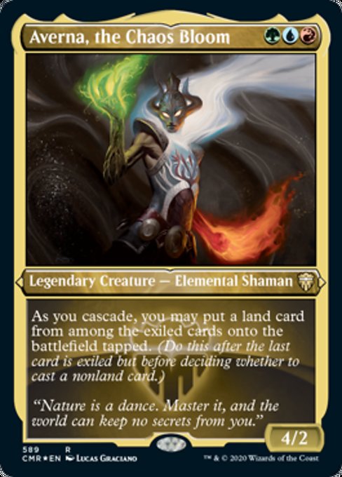 Averna, the Chaos Bloom (Foil Etched) (Commander Legends) Light Play Foil