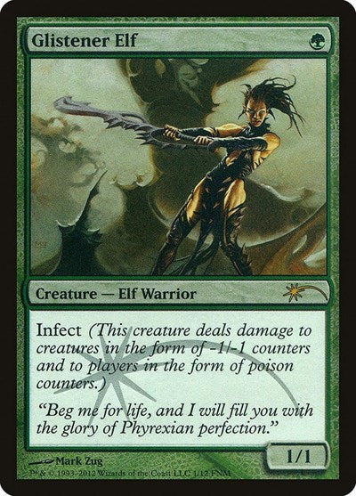 Glistener Elf (Promos: FNM) Heavy Play Foil