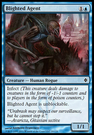 Blighted Agent (New Phyrexia) Medium Play Foil
