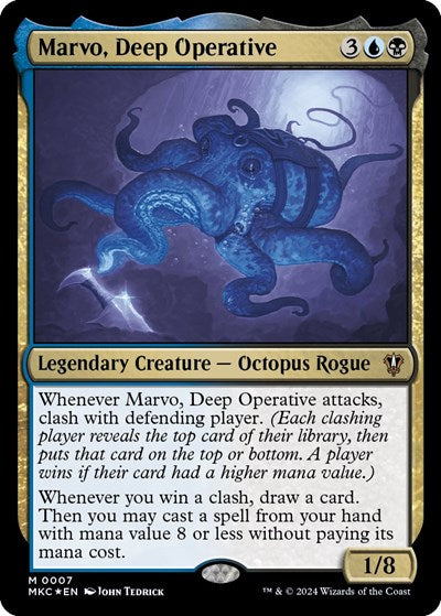 Marvo, Deep Operative (Commander: Murders at Karlov Manor) Light Play Foil