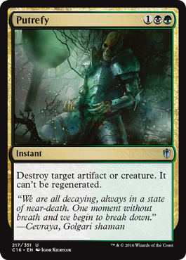 Putrefy (Commander 2016 Edition) Light Play