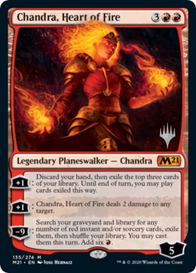 Chandra, Heart of Fire (Promo Pack: Core Set 2021) Near Mint