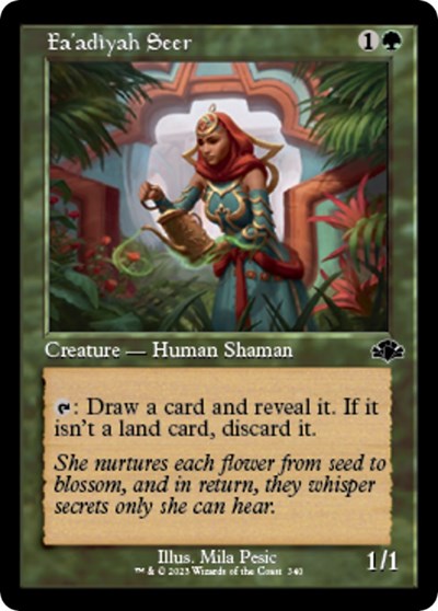 Fa'adiyah Seer (Retro Frame) (Dominaria Remastered) Light Play Foil