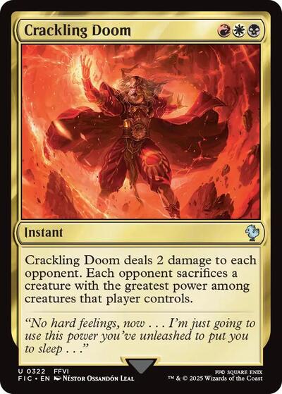Crackling Doom (Surge Foil) (Commander: FINAL FANTASY) Near Mint Foil