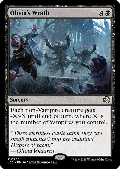 Olivia's Wrath (Commander: The Lost Caverns of Ixalan) Light Play