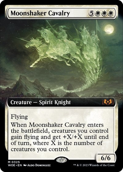 Moonshaker Cavalry (Extended Art) (Wilds of Eldraine) Near Mint