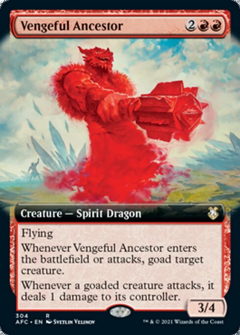 Vengeful Ancestor (Extended Art) (Commander 2021 Forgotten Realms) Light Play
