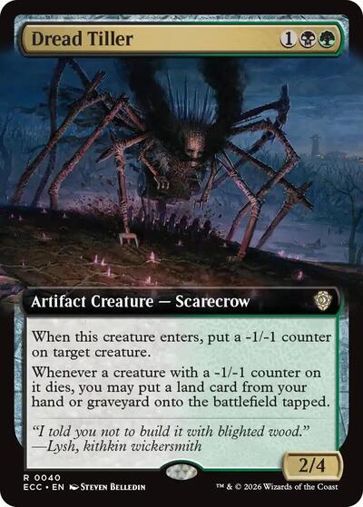Dread Tiller (Extended Art) (Commander: Lorwyn Eclipsed) Near Mint