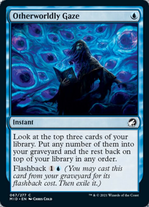 Otherworldly Gaze (Innistrad: Midnight Hunt) Light Play Foil