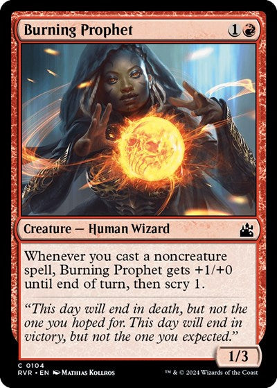 Burning Prophet (Ravnica Remastered) Light Play Foil