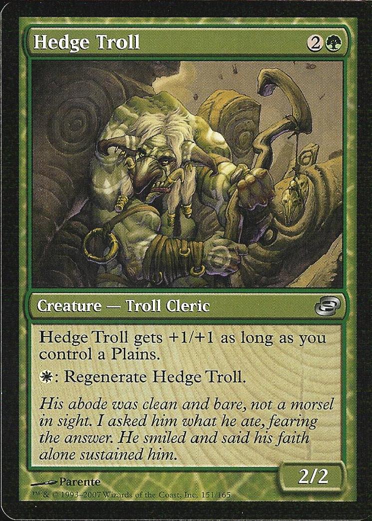 Hedge Troll (Planar Chaos) Light Play