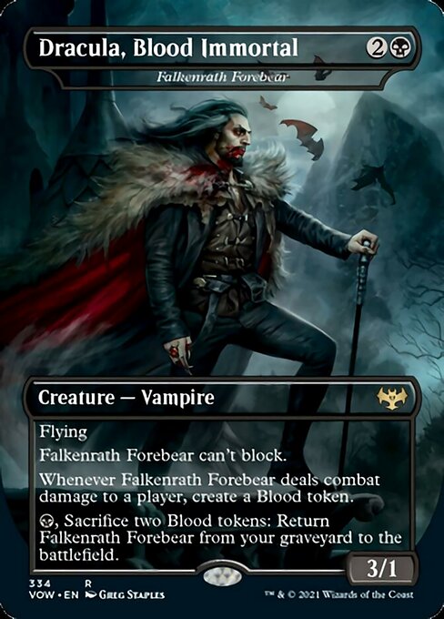 Dracula, Blood Immortal (Innistrad: Crimson Vow) Light Play