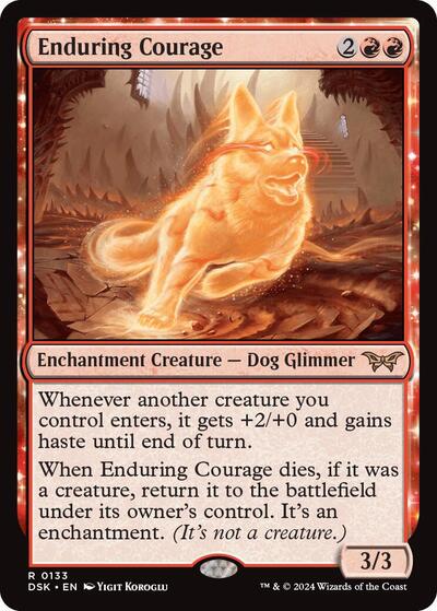 Enduring Courage (Duskmourn: House of Horror) Light Play