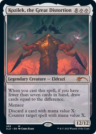 Kozilek, the Great Distortion (Secret Lair) Light Play Foil