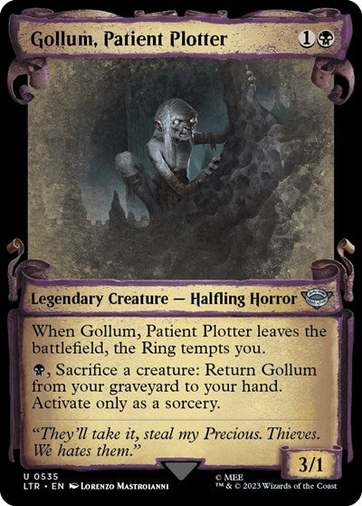 Gollum, Patient Plotter (Showcase Scrolls) (Universes Beyond: The Lord of the Rings: Tales of Middle-earth) Near Mint Foil