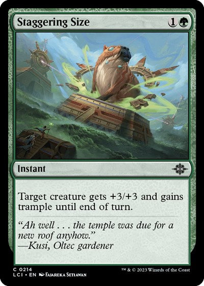 Staggering Size (The Lost Caverns of Ixalan) Light Play